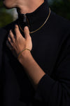 Cuban Bracelet & Chain Combi Gold 3MM
