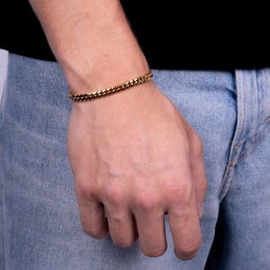 Cuban Bracelet 5MM (18K Gold)