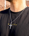 Diamond Cross Prendant - White Gold