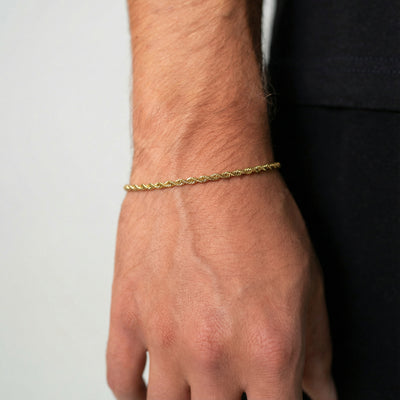 Rope Bracelet 2MM (18K Gold Plated)