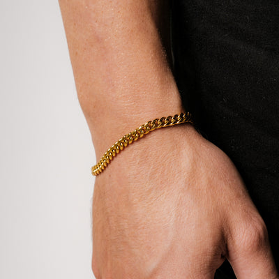 Cuban Bracelet 5MM (18K Gold Plated)