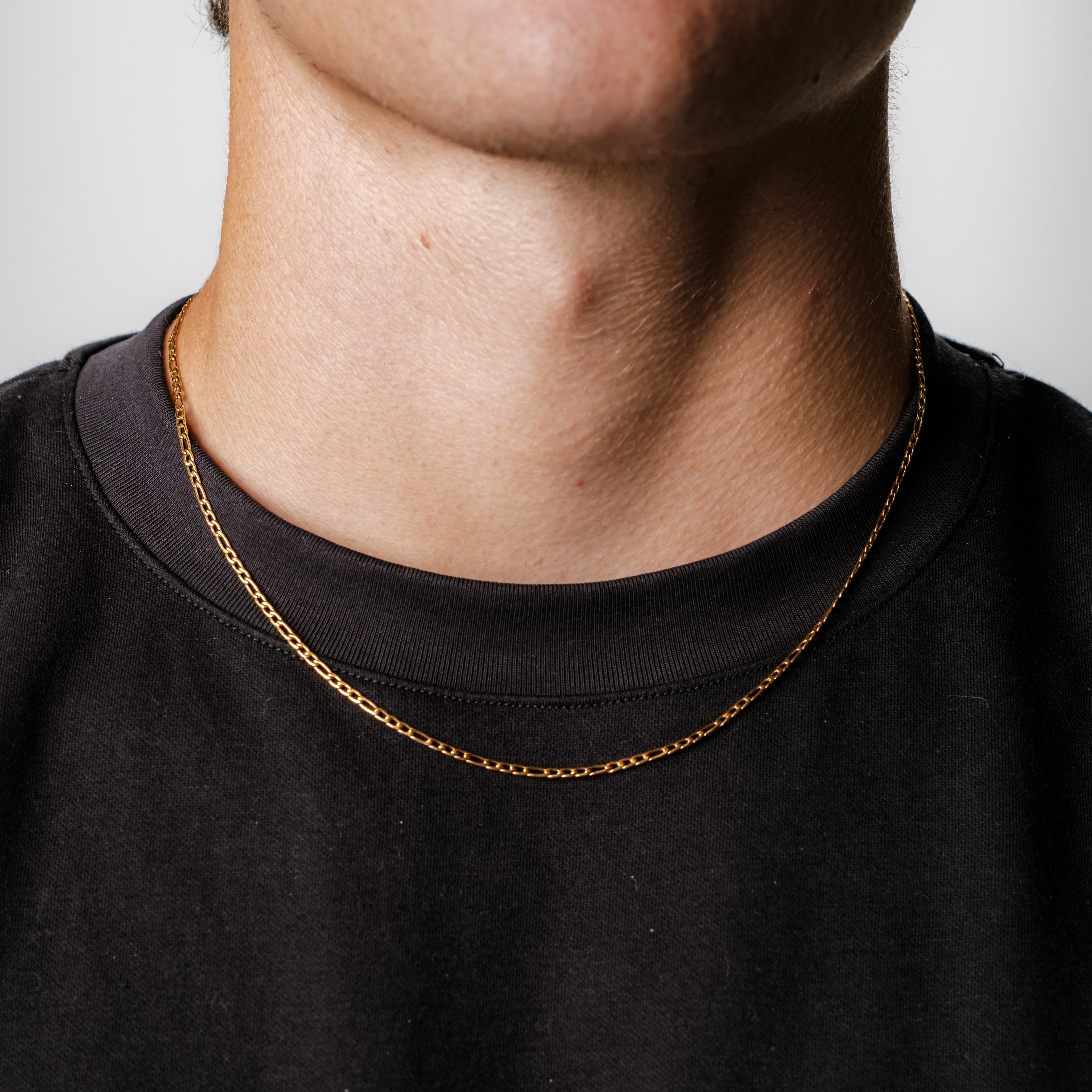 Figaro Chain 2MM 18K Gold