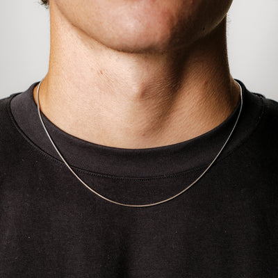 Square Chain 1.4MM (Silver Plated)