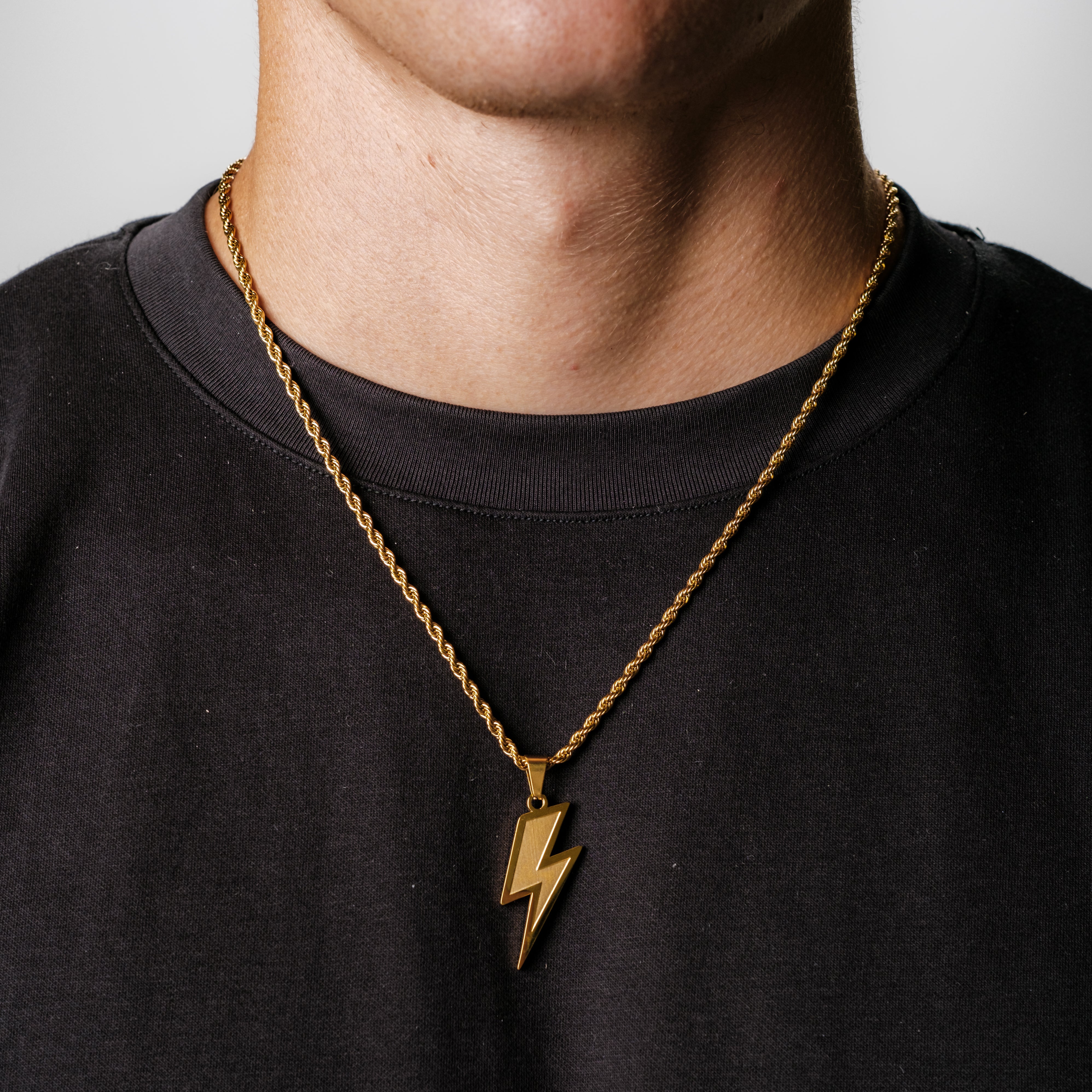 Triple Crown Necklace Lightning Bolt Lightning Pendant Necklace