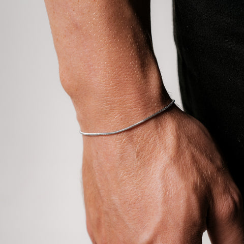 Square Bracelet 1.4MM (Silver)