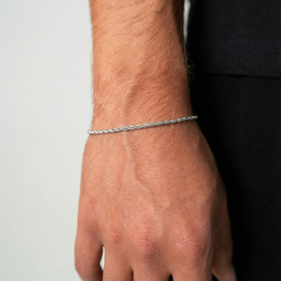 Rope Bracelet 2MM (Silver Plated)