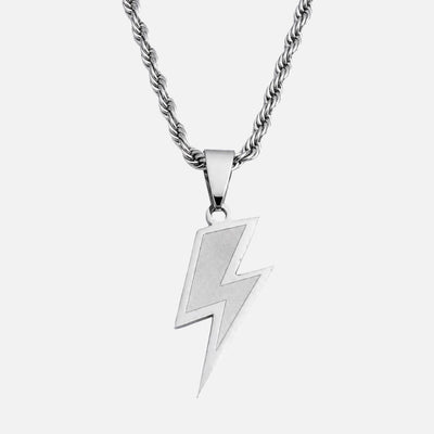 Diamond Lightning Pendant (Silver Plated)