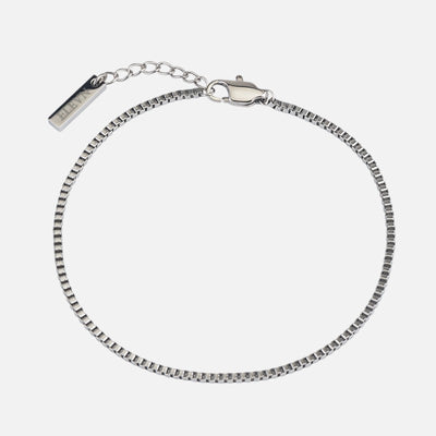 Box Bracelet (Silver Plated)