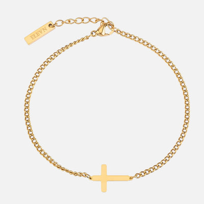 Cross Bracelet (18K Gold Plated)