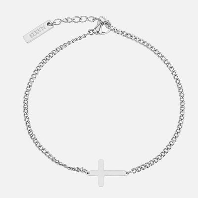 Cross Bracelet (Silver Plated)