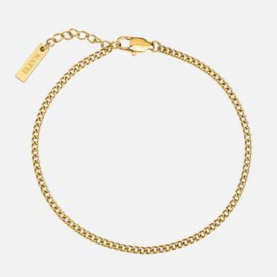 Cuban Bracelet 2MM (18K Gold Plated)
