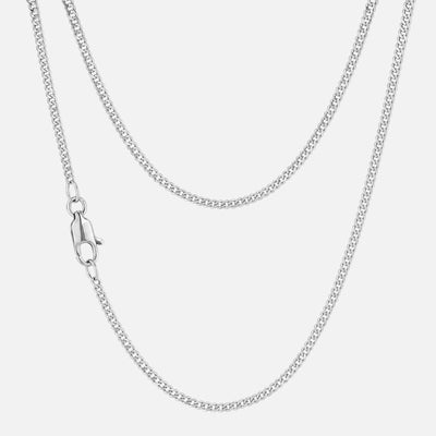 Cuban Chain 3MM (Silver Plated)