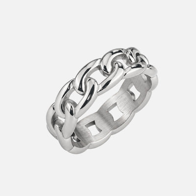 Cuban Ring 5MM (Silver Plated)