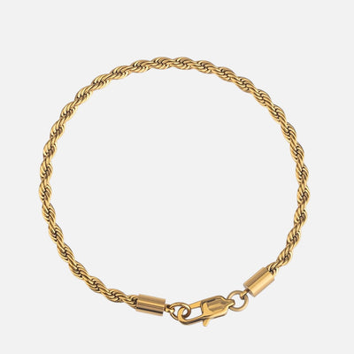Rope Bracelet 3MM (18K Gold Plated)