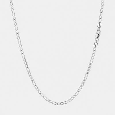 Figaro Chain 3MM (Silver Plated)