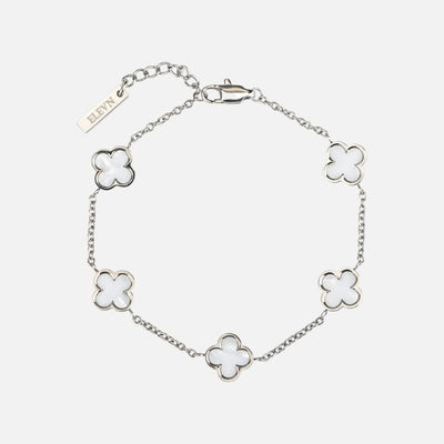Fortuna Klaver Bracelet Silver (Silver Plated)