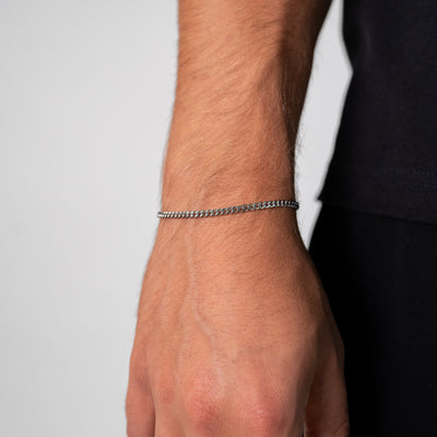 Cuban Bracelet 3MM (Silver Plated)