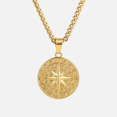Compass Pendant (18K Gold Plated)