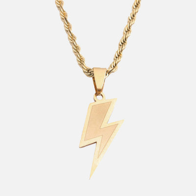 Gold Lightning Pendant (18K Gold Plated)