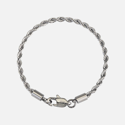 Rope Bracelet 3MM (Silver Plated)